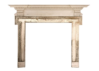 Lot 648 - A George III Painted Pine Chimneypiece, early...