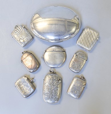 Lot 116 - A Collection of Assorted Silver Boxes,...