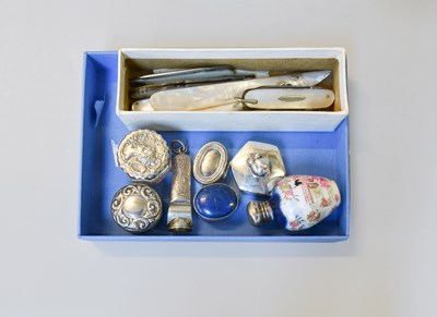 Lot 117 - A Collection of Assorted Silver Objects of...