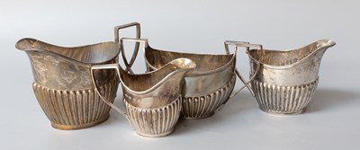 Lot 10 - Two Similar Victorian and Later Silver...