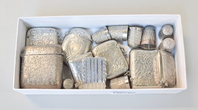 Lot 108A - A Collection of Assorted Silver Boxes,...