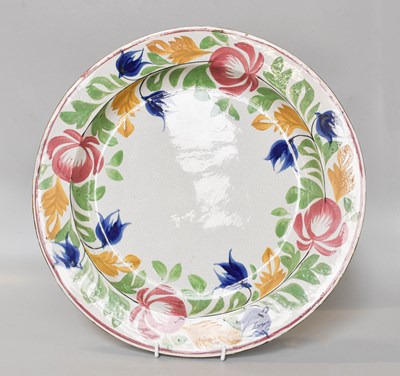 Lot 243 - An English Pearlware Charger, 19th century,...