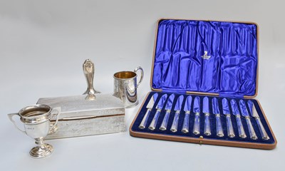 Lot 150 - A Collection of Assorted Silver, including a...