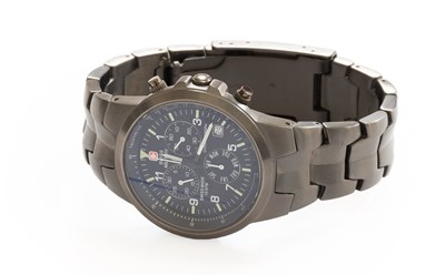 Lot 448 - A Quartz Chronograph Wristwatch, signed Swiss...