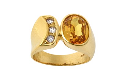 Lot 2351 - A Synthetic Yellow Sapphire and Cubic Zirconia...