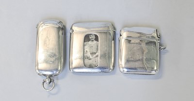 Lot 96 - Three Silver Vesta-Cases, comprising one...