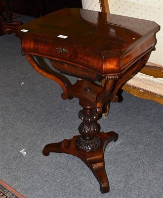 Lot 479 - Victorian mahogany work table