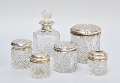 Lot 154 - A Collection of Assorted Silver-Mounted...