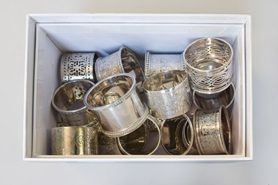 Lot 71 - A Collection of Victorian and Later Silver...