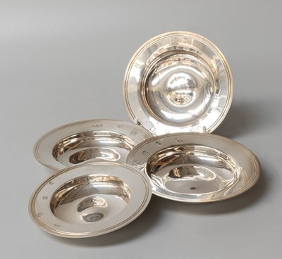 Lot 33 - Four Various Elizabeth II Silver Armada Dishes,...
