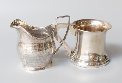 Lot 55 - A George III Silver Cream-Jug and a George V...