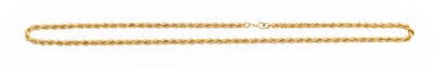 Lot 308 - A 9 Carat Gold Rope Twist Chain, length 58.7cm