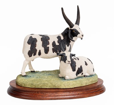 Lot 41 - Border Fine Arts 'Pair of Jacob Sheep'...