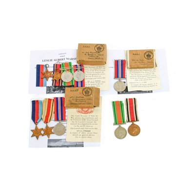Lot 57 - A Second World War Casualty Group of Four...
