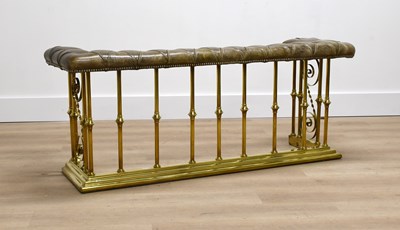 Lot 639 - A Brass Club Fender, late 19th/early 20th...