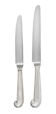 Lot A Set of Twelve Elizabeth II Silver Table-Knives and Twelve Cheese-Knives