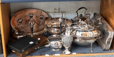 Lot 187 - A Collection of Assorted Silver Plate,...