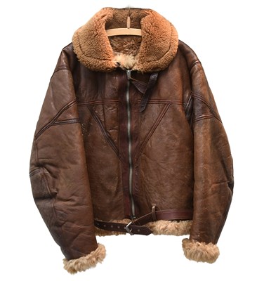 Lot 253 - A Second World War RAF Irvin Sheepskin Flying...