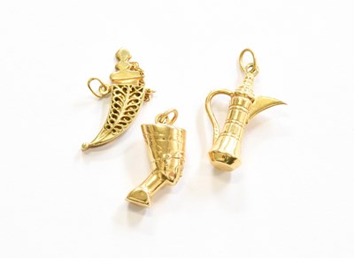 Lot 381 - Three Pendants, comprising of a jambiya...