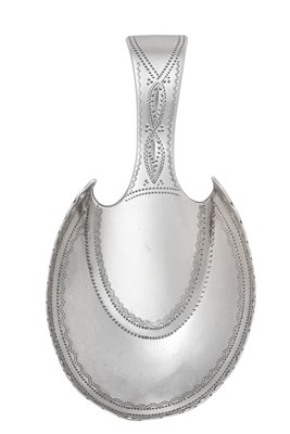 Lot A George III Silver Caddy-Spoon