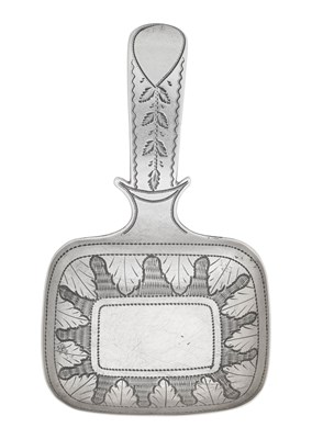 Lot 13 - A George III Silver Caddy-Spoon, by Cocks and...