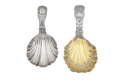 Lot Two George IV Silver Caddy-Spoons