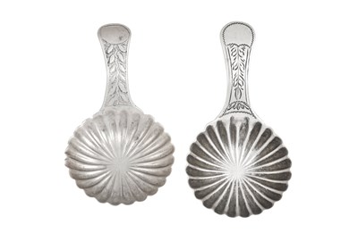Lot 14 - A George III Silver Caddy-Spoon and a George...