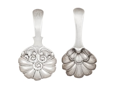 Lot Two George IV Silver Caddy-Spoons