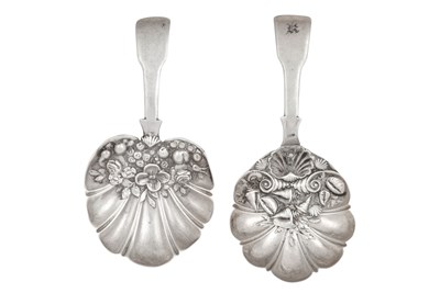 Lot 11 - Two George III Silver Caddy-Spoons, by Samuel...