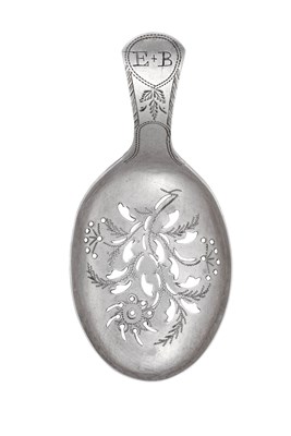 Lot A George III Silver Caddy-Spoon