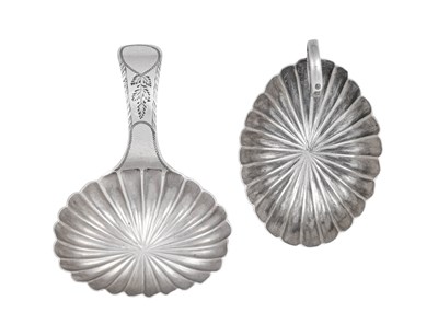 Lot Two George III Silver Caddy-Spoons