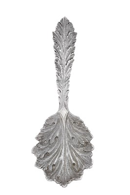 Lot A Victorian Silver Caddy-Spoon