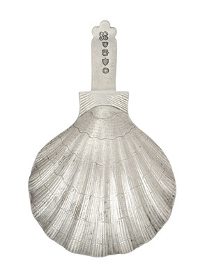 Lot A Victorian Silver Caddy-Spoon