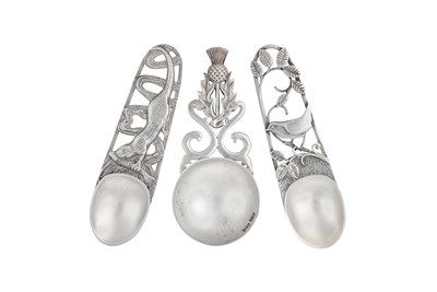 Lot Three Elizabeth II Scottish Silver Caddy-Spoons