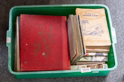 Lot 1210 - Collection of Cigarette Cards, in albums and...