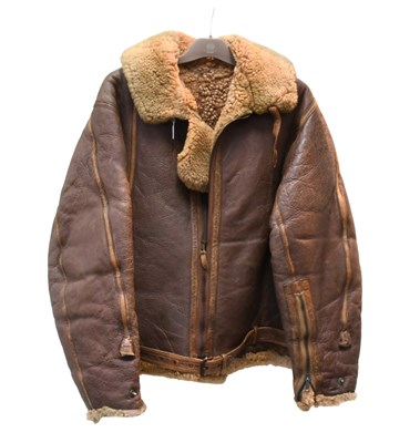 Lot 254 - An Early Second World War RAF Irvin Sheepskin...