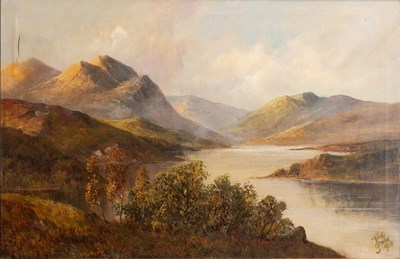 Lot 1068 - Joel Owen (1892-1931) Highland landscape with...