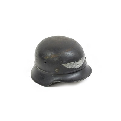 Lot 228 - A Second World War German Luftschutz Helmet,...