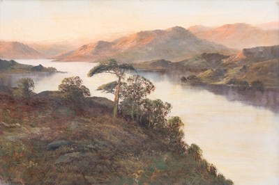 Lot 1008 - H. James (19th Century) Lakeland landscape...