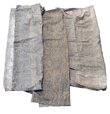 Lot 2129 - Mario Fortuny Peach and Brown Floral Printed...