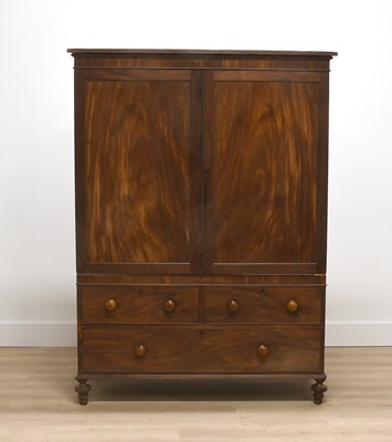 Lot 618 - A George IV Mahogany Linen Press, 2nd quarter...