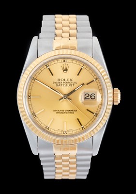 Lot 2155 - Rolex: A Steel and Gold Automatic Calendar...