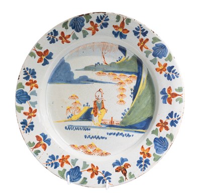 Lot 41 - An English Delft Dish, early 18th century,...