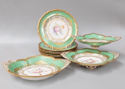 Lot 217 - A Royal Crown Derby Porcelain Dessert Service,...