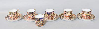 Lot 242 - Royal Crown Derby Imari Porcelain Coffee Wares,...
