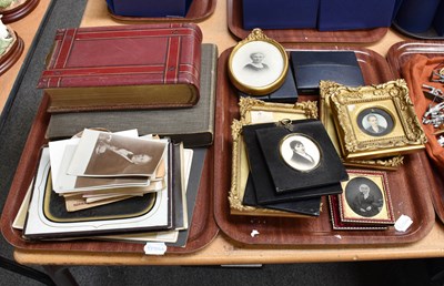Lot 257 - Various Portrait Miniatures, ephemera and...