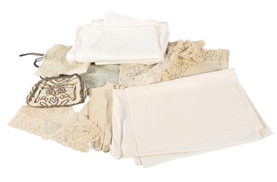 Lot 2164 - Assorted Lace and Other Items comprising a...