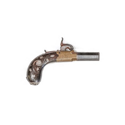 Lot 382 - A 19th Century Percussion Pocket Pistol by...
