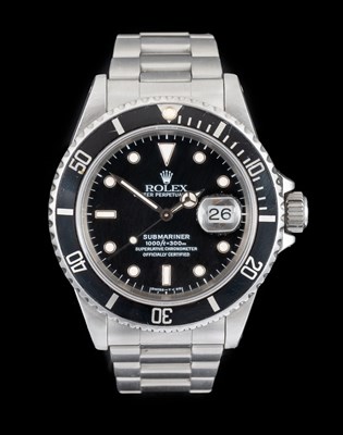 Lot 2156 - Rolex: A Stainless Steel Automatic Calendar...