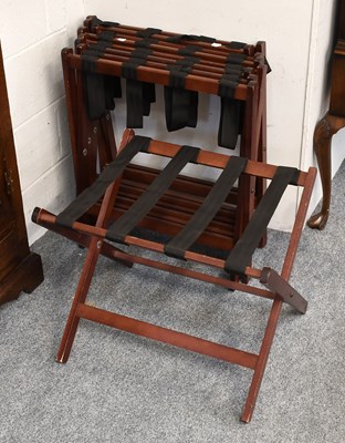 Lot 1353 - Five Modern Folding Luggage Stands
